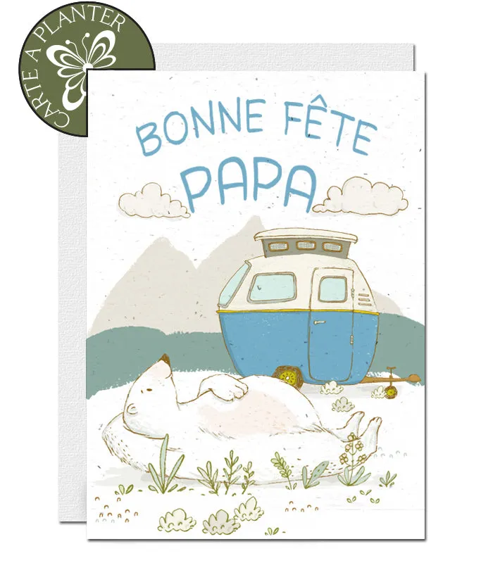 Plantable Father's Day Card - Papa Bear