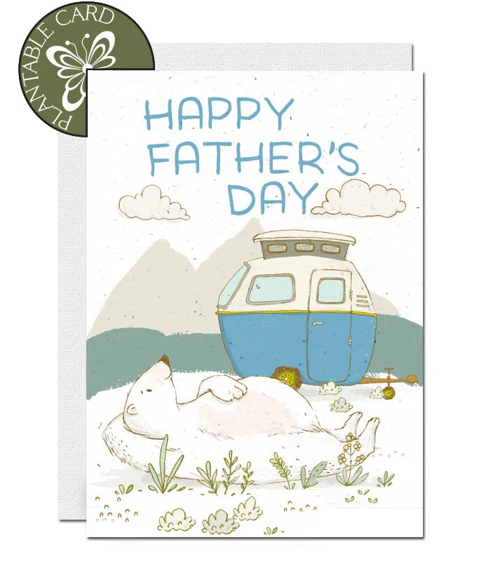 Plantable Father's Day Card - Papa Bear