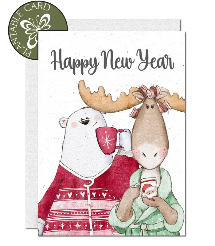 Plantable  New Year Card - Cheers!