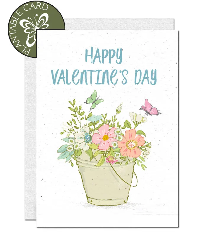 Plantable Valentines Day Card - Flowers