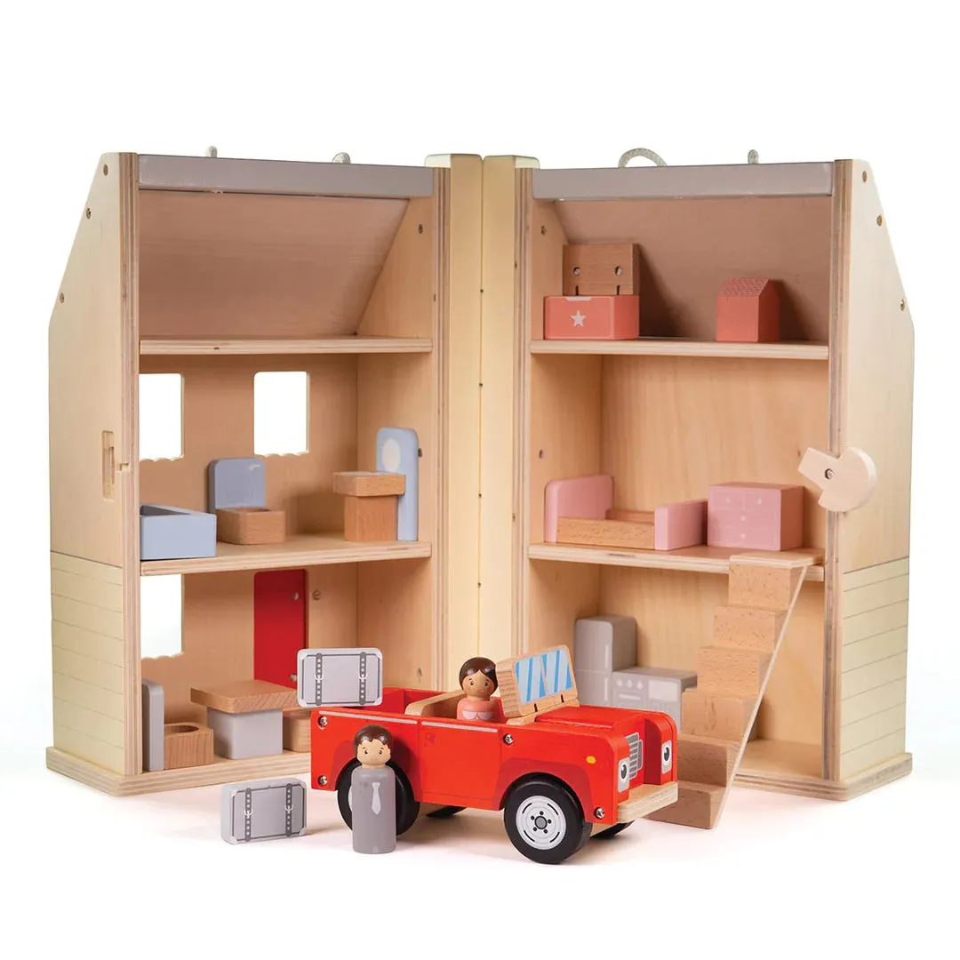 Portable Furnished Dollhouse   Car