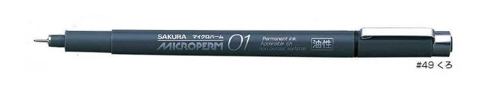 (Pre-Order) SAKURA EOK01 Oil-based Permanent Ink 0.1mm MicronPerm Fine Pen