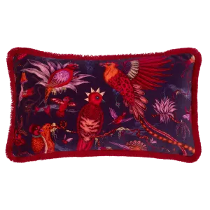 Quetzal Luxury Velvet Bolster Cushion