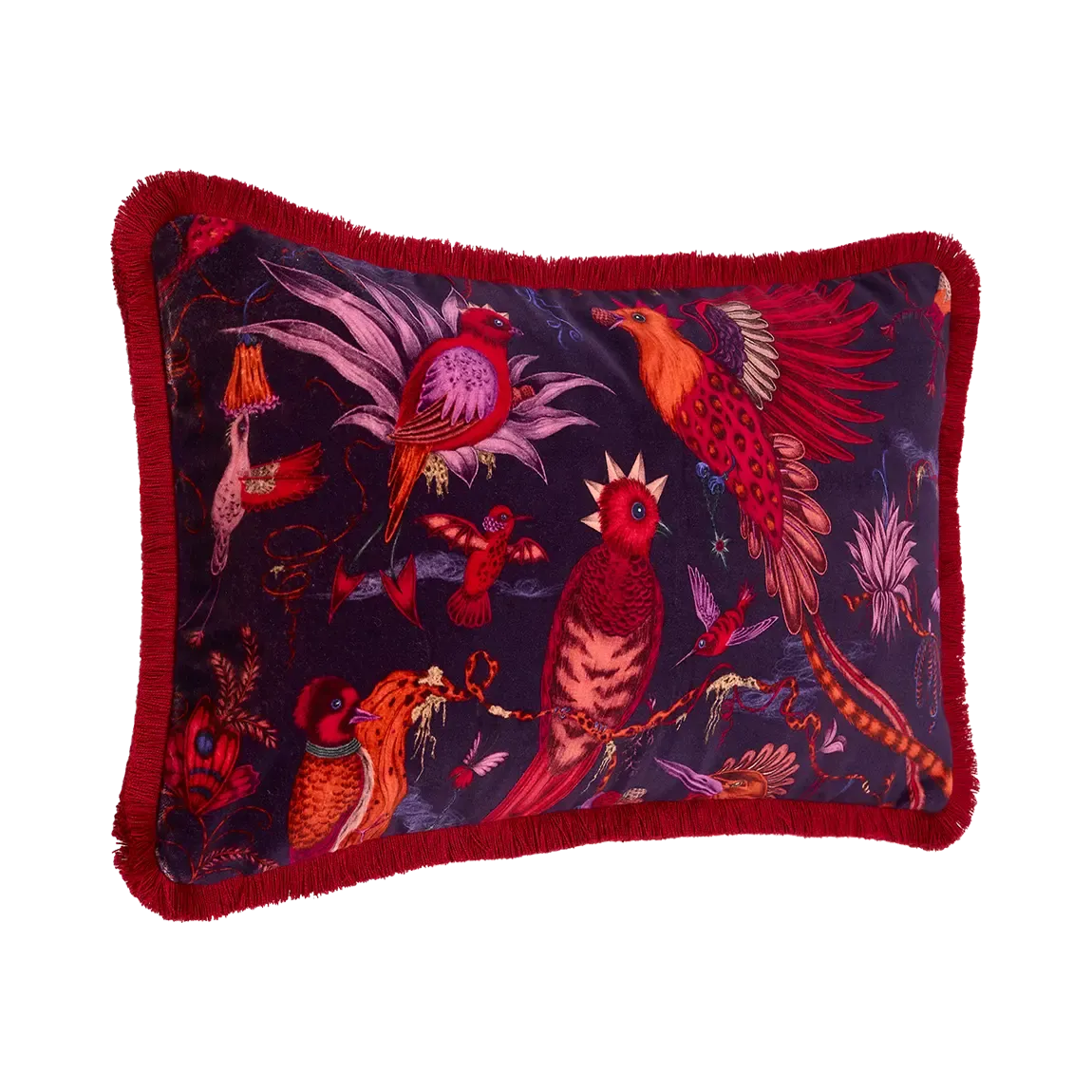 Quetzal Luxury Velvet Bolster Cushion