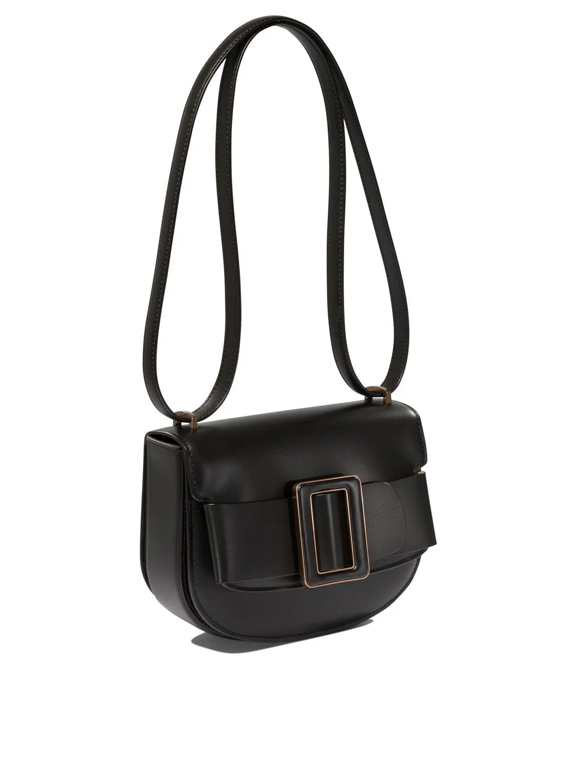 "BUCKLE SADDLE" SHOULDER BAG