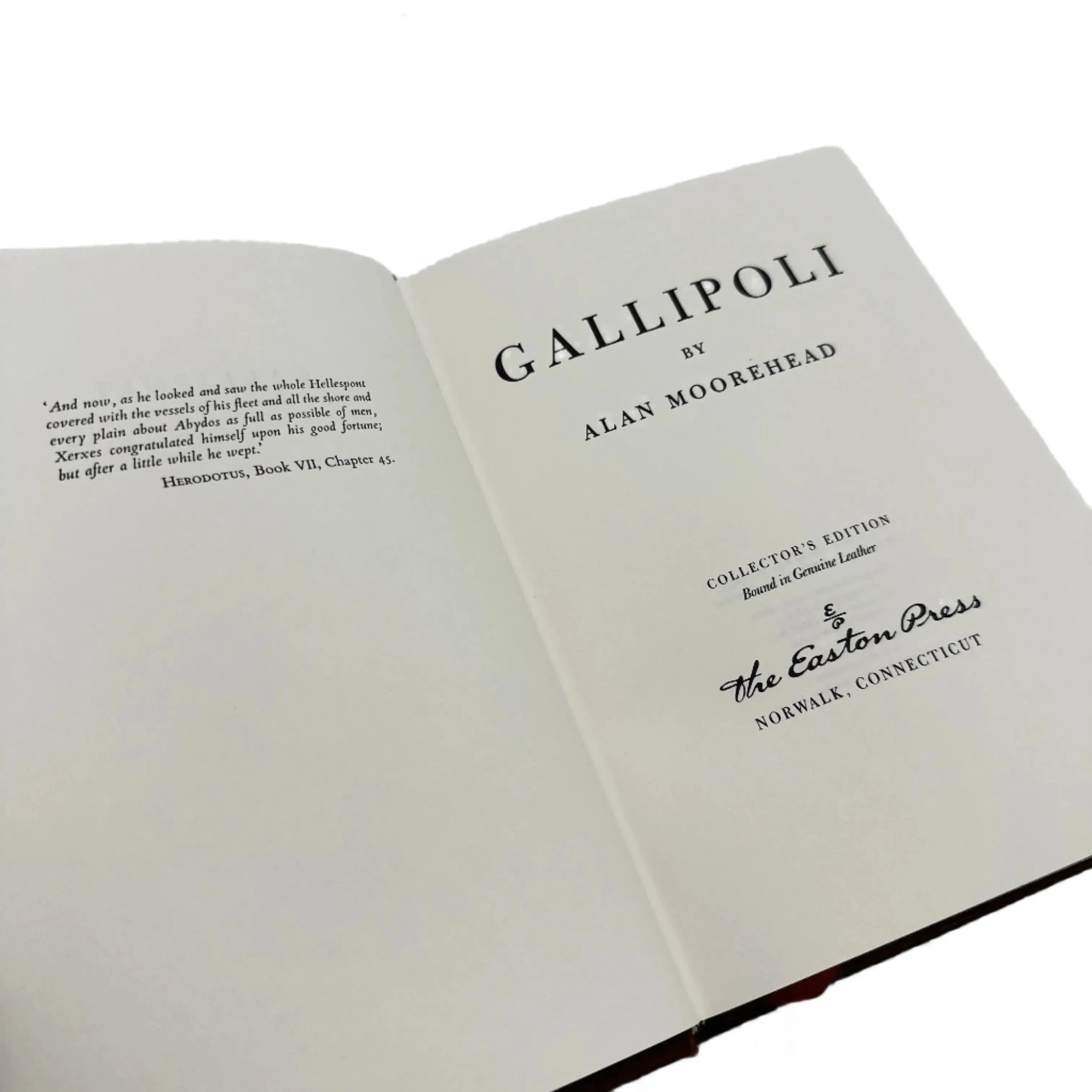 "Gallipoli" — Alan Moorehead — Leather-bound, gilt-edged Easton Press edition