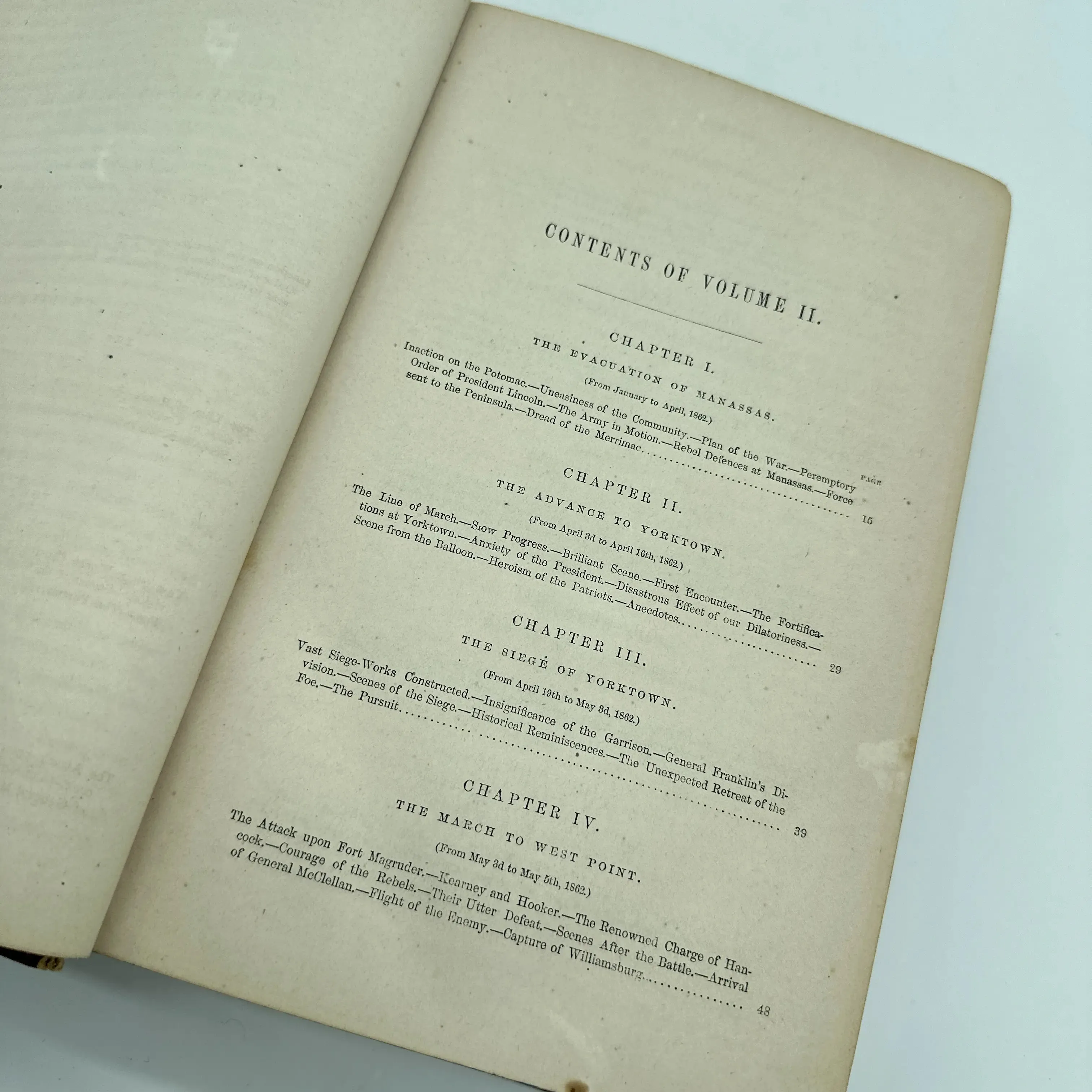 "The History of the Civil War in America" — First Edition — Volumes I (1863) and II (1866)