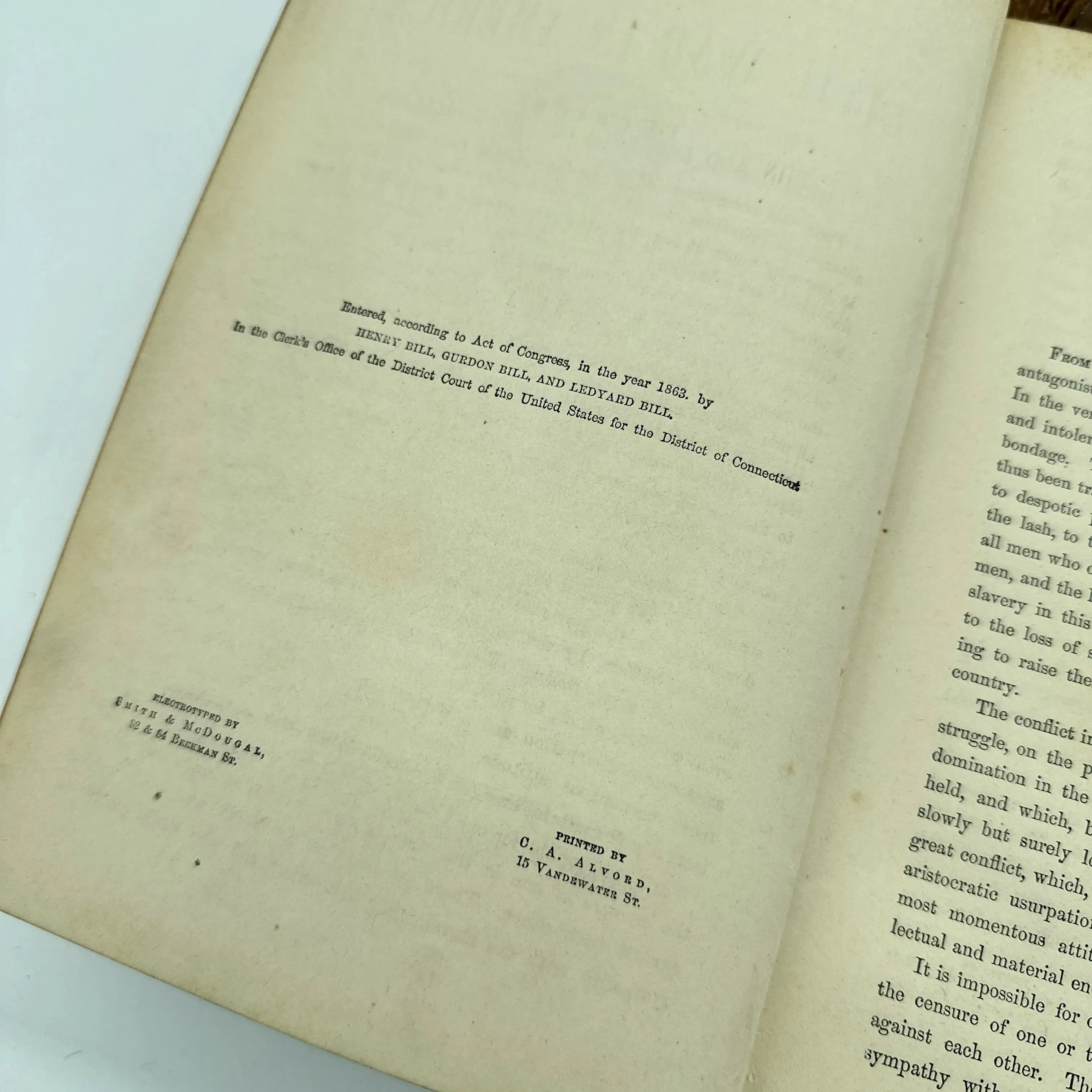 "The History of the Civil War in America" — First Edition — Volumes I (1863) and II (1866)