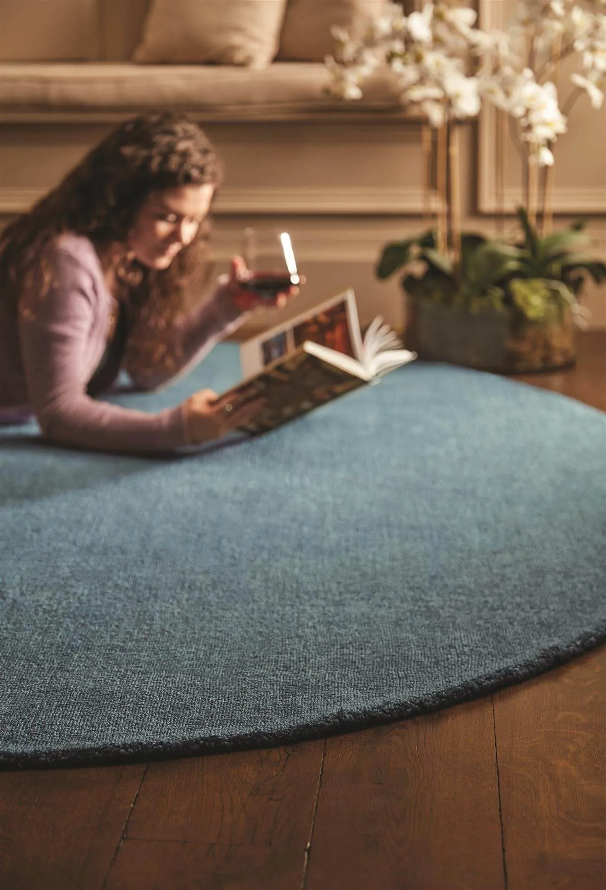 Reef Dark Teal Eco-Friendly Rug