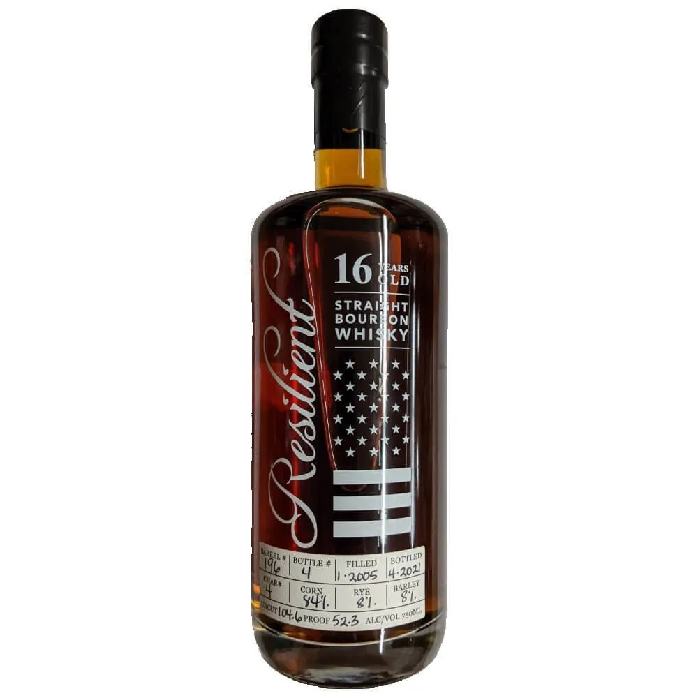 Resilient 16 Year Old Bourbon Single Barrel Cask Strength Barrel #196