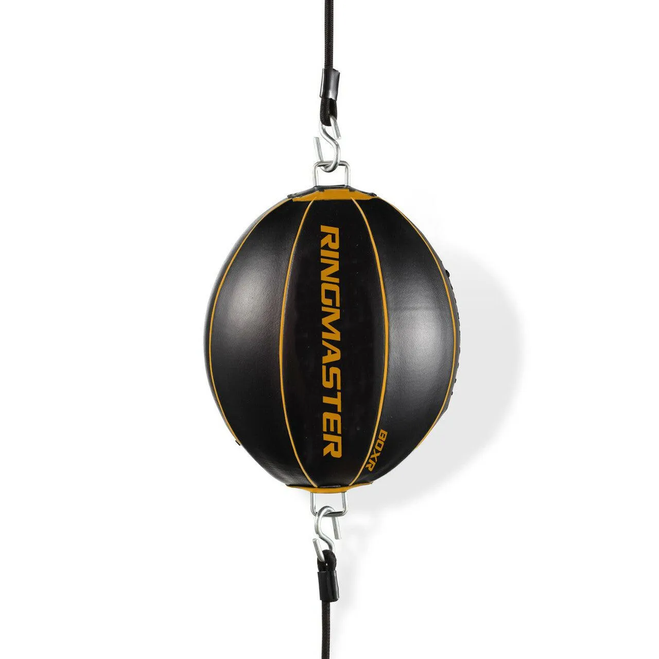 RingMaster Sports Double End Round Speed Ball BoxR Series Synthetic Leather Gold/Black