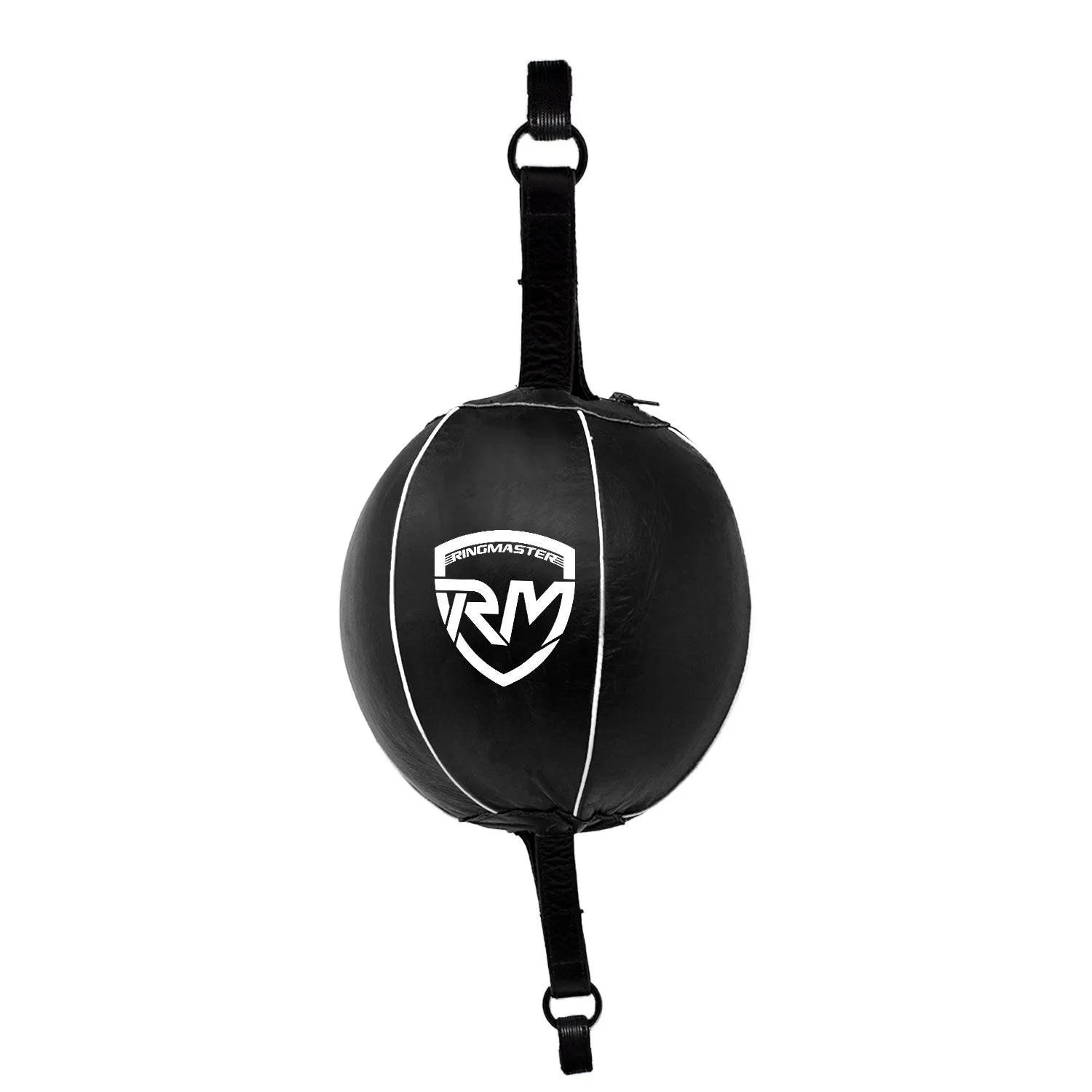 RingMaster Sports Double End Round Speed Ball Champion Series Synthetic Leather White/Black