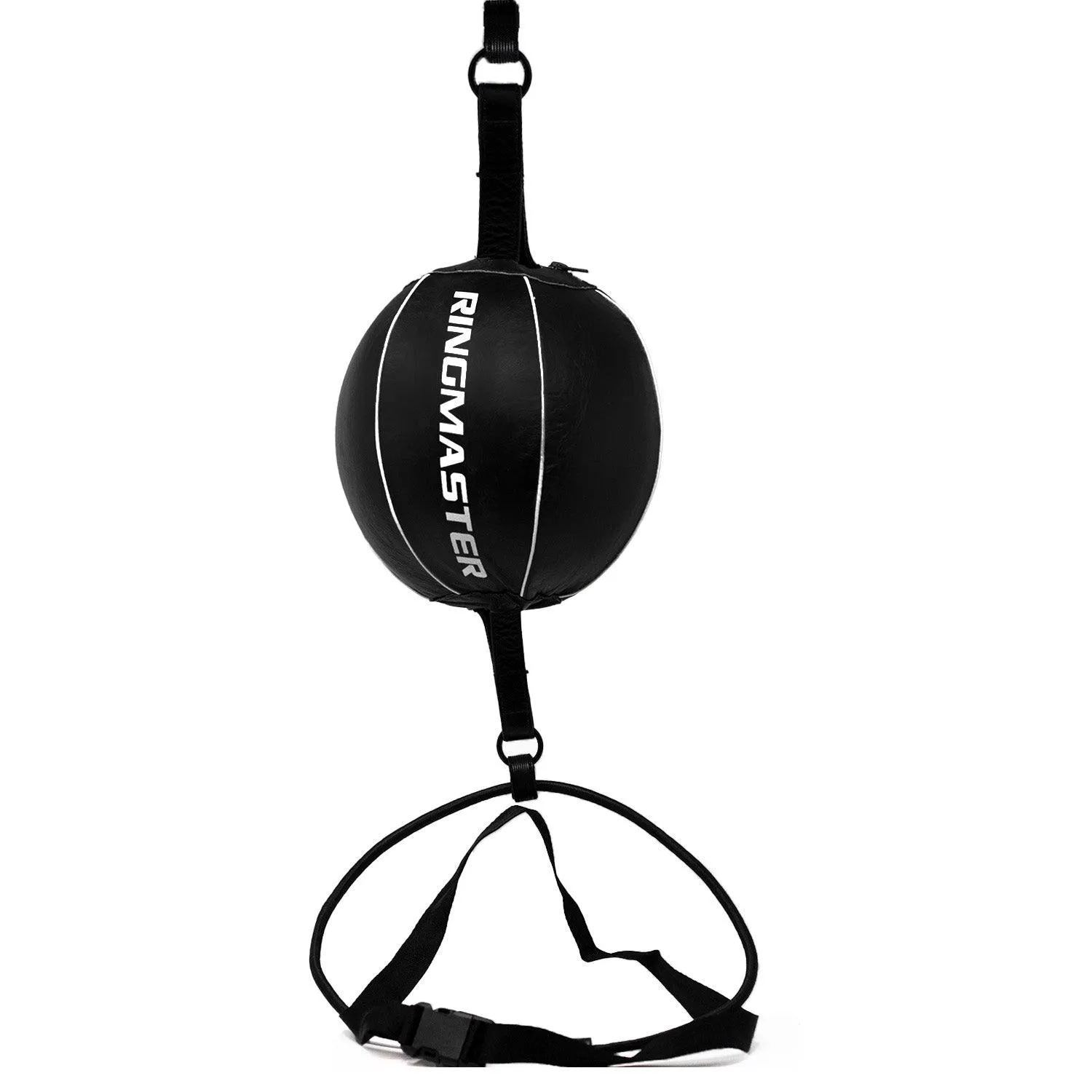 RingMaster Sports Double End Round Speed Ball Champion Series Synthetic Leather White/Black