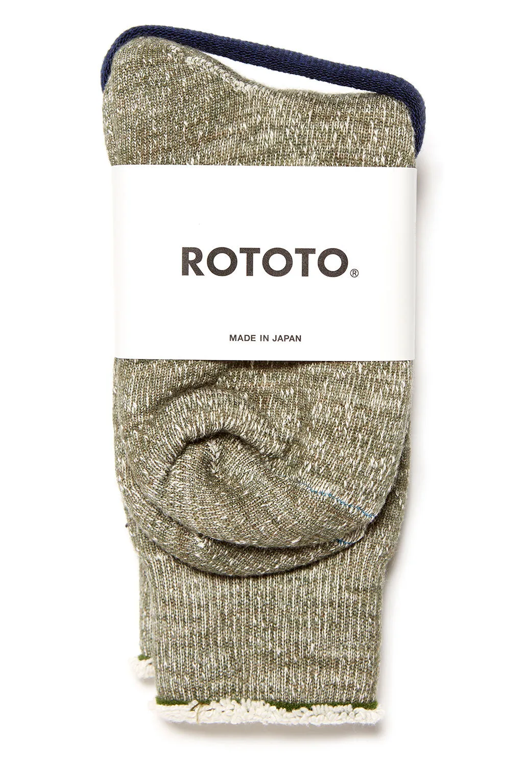 ROTOTO Double Face Socks - Army Green