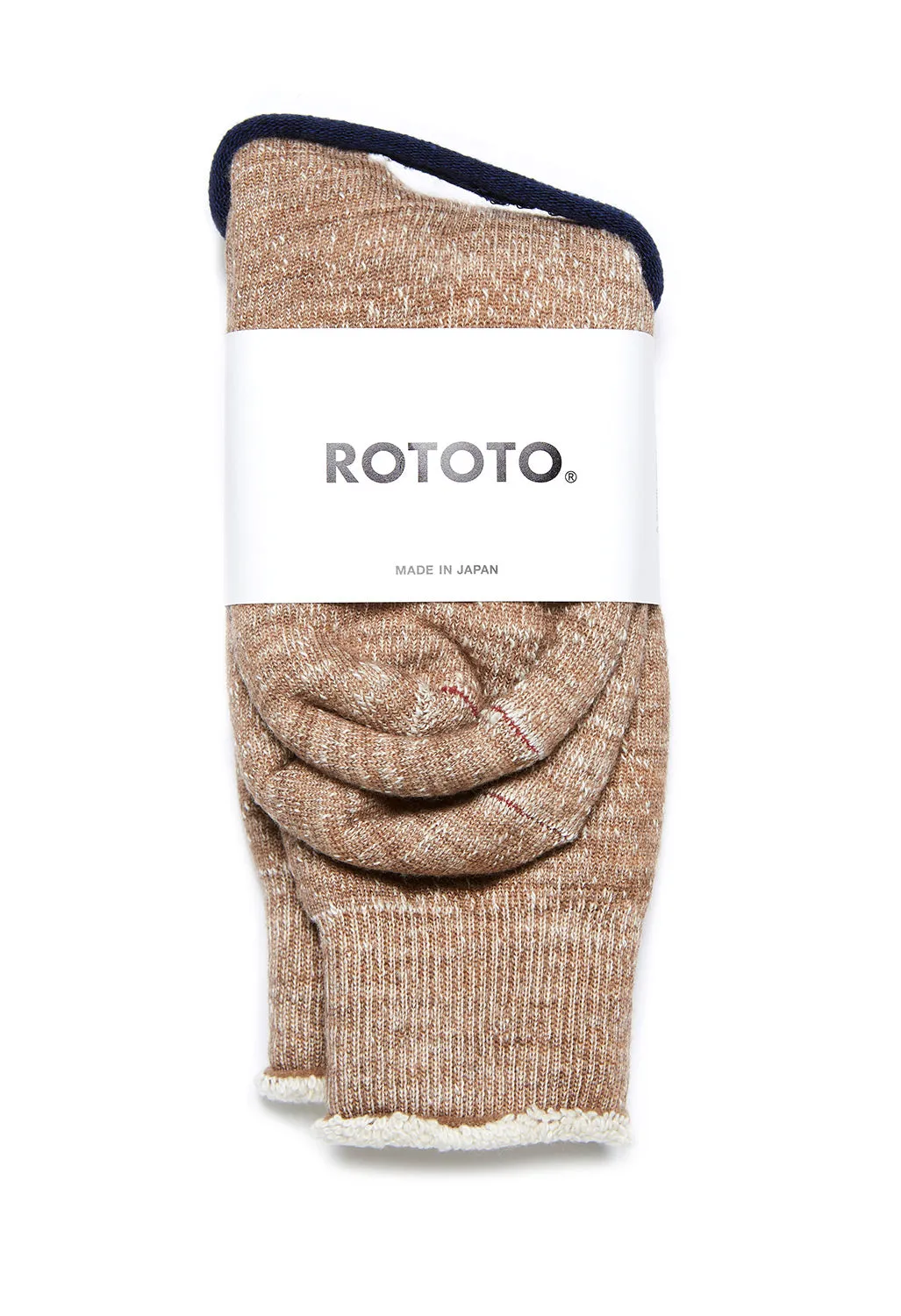 ROTOTO Double Face Socks - Camel