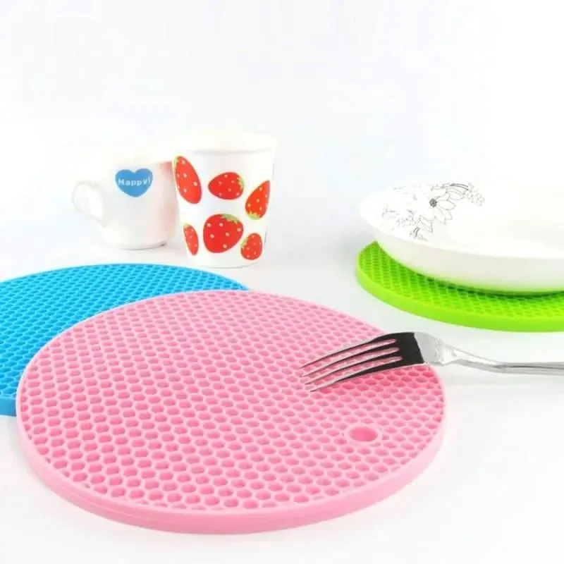 Round Silicone Coaster Non-slip Mat Heat Resistant