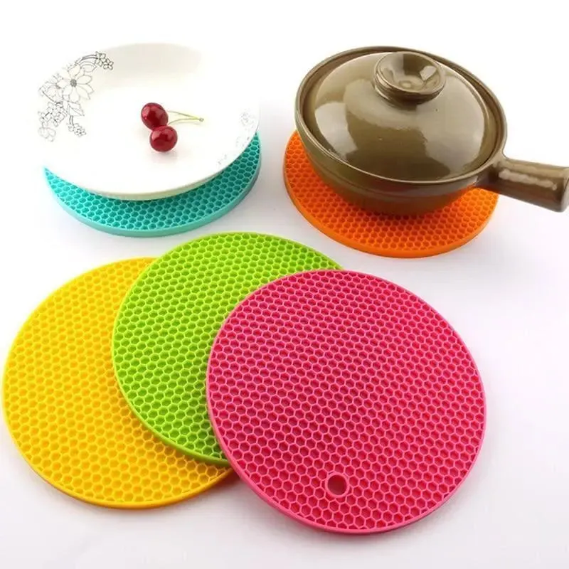 Round Silicone Coaster Non-slip Mat Heat Resistant