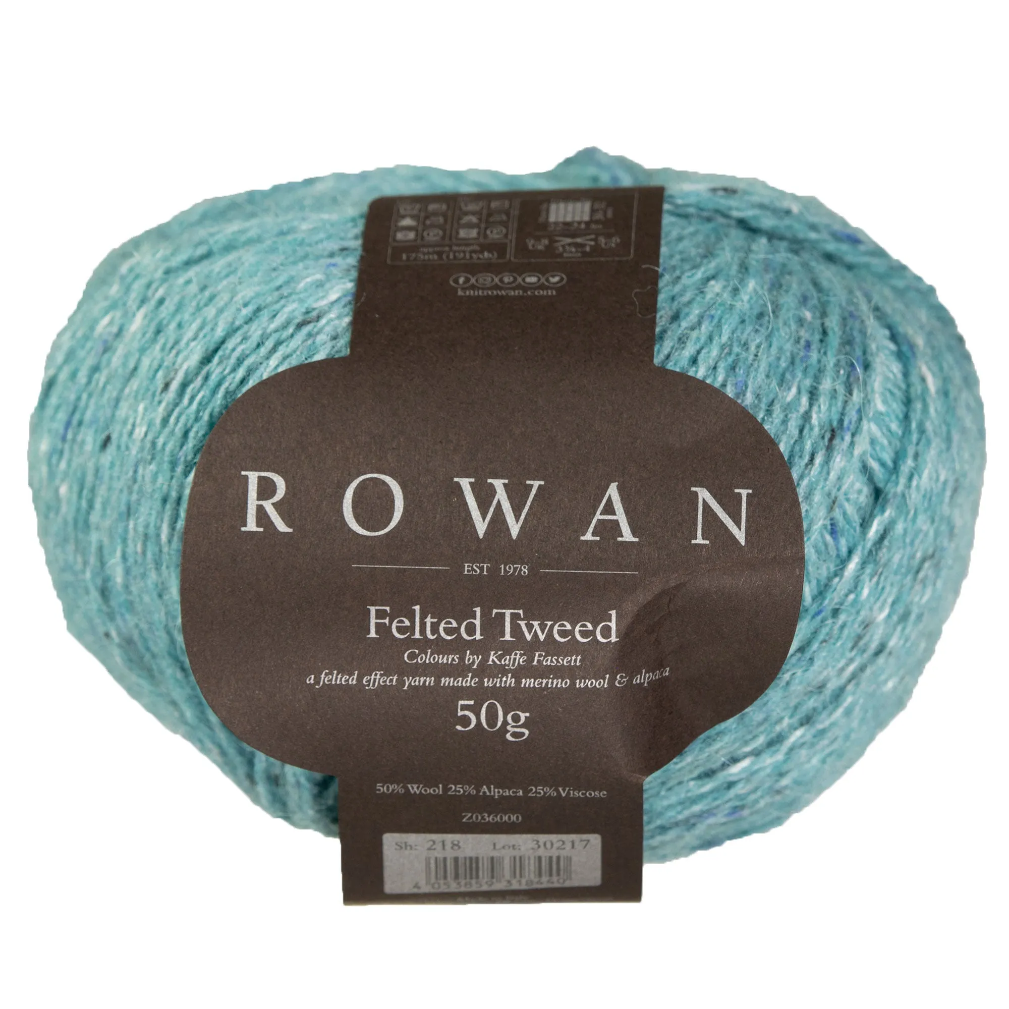 Rowan Felted Tweed Yarn - 218 Fjord- Kaffe Fassett Colours