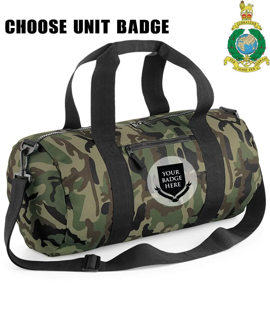 Royal Marines Units Camo Barrel Bag