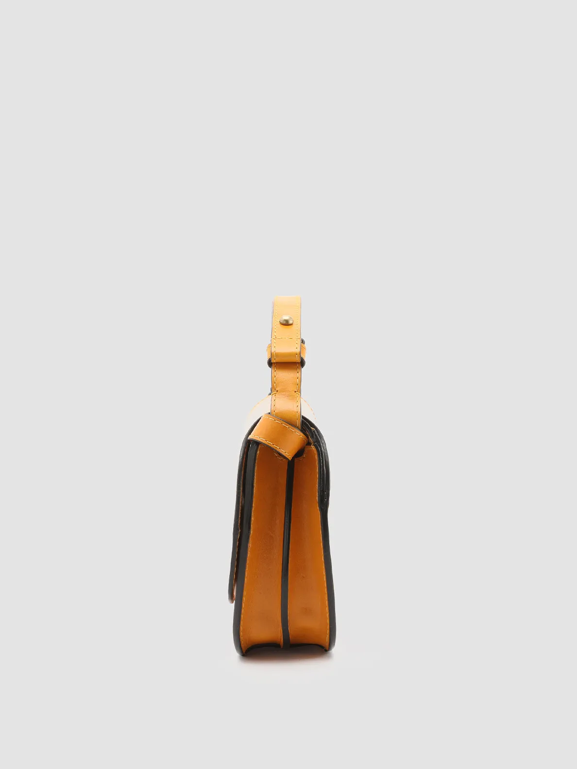 SADDLE 06 - Yellow Leather Handle Bag