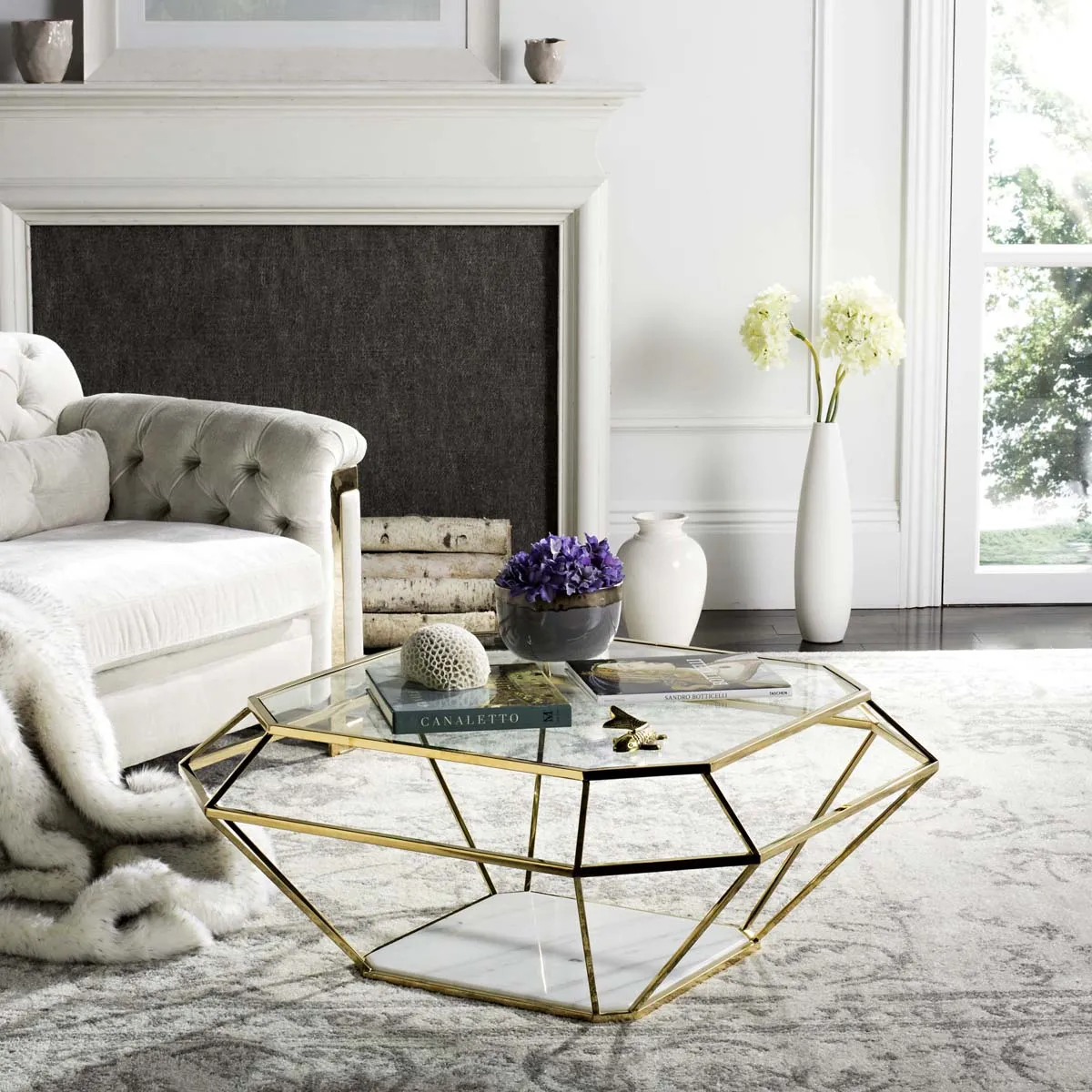 Safavieh Couture Abena Geometric Coffee Table, FOX9079