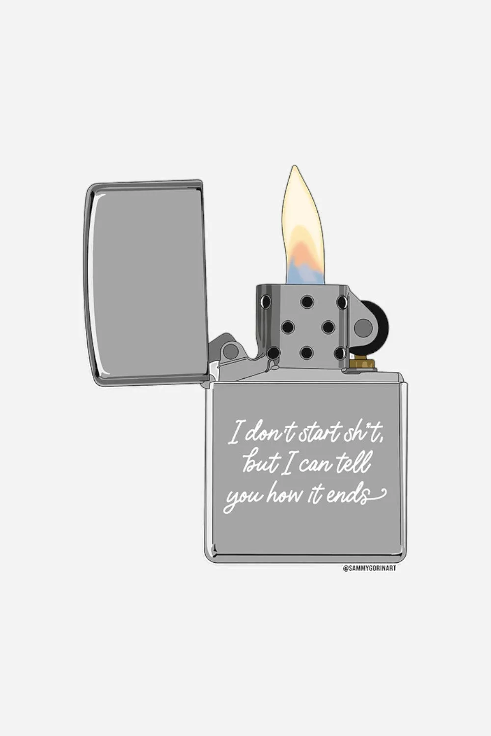 Samy Gorin Vigilante Lighter Taylor Swift Vinyl Sticker