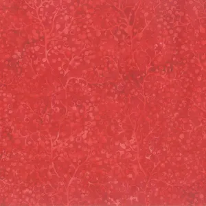 Season's Splendor Batiks - Berries Cardinal Yardage