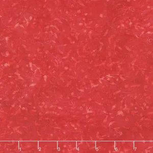 Season's Splendor Batiks - Vine Cardinal Yardage