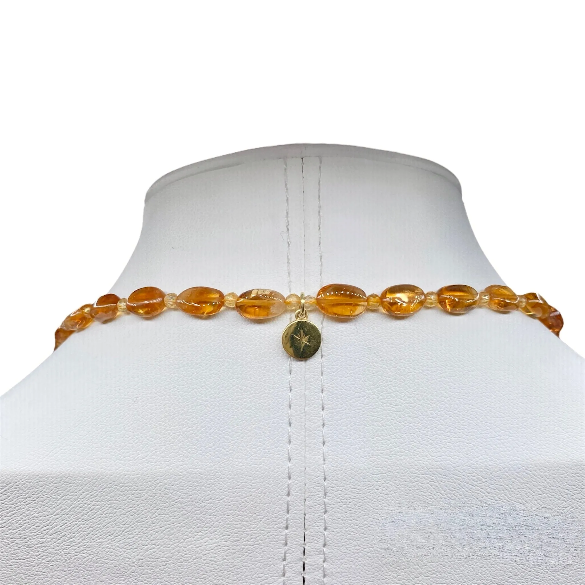 Semi-precious Citrine Mala Necklace