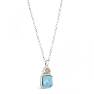 Serenity Necklace - Larimar & Sand