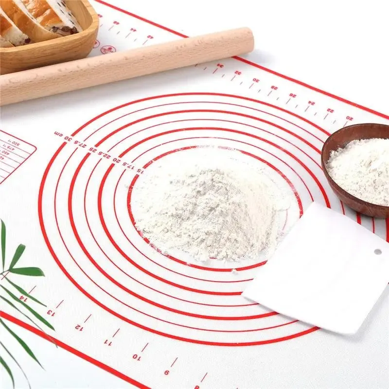 Silicone Baking Mat - Non-Stick Non-Skid Pastry Mat with Measurements