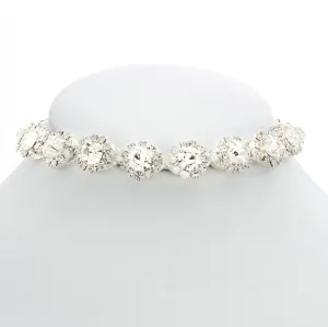 Silver Snowball Choker