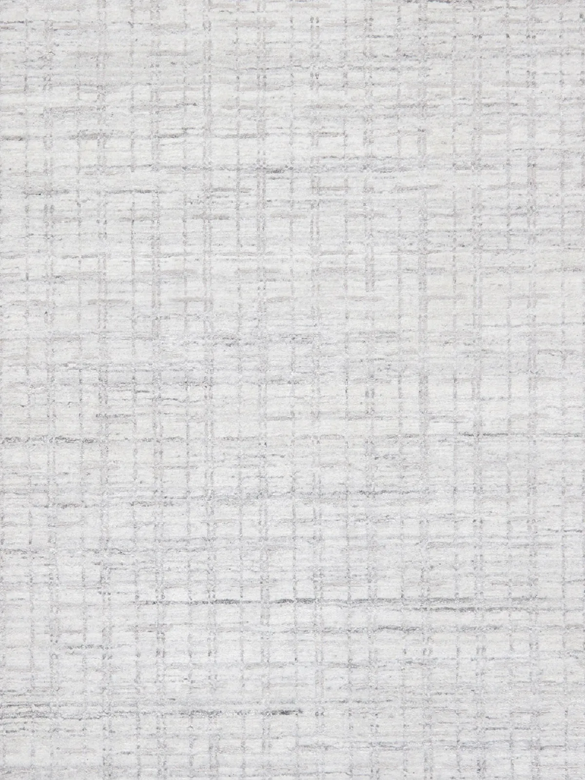 Slate Collection Hand-Loomed Silk & Wool Ivory/Silver Area Rug-10' 0" X 14' 0"