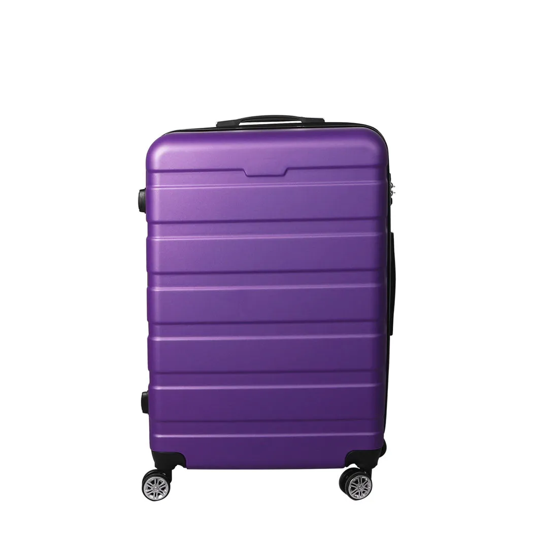 Slimbridge 20" Carry On Luggage Case Purple 20 inch