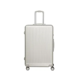 Slimbridge Luggage Suitcase Trolley White 2pc 20" 28"