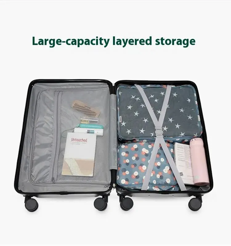 Smart Carry-On Luggage with Cup Holder & USB Charging Port - Mint green Color Spinner Suitcase for Travel Convenience  20 inch