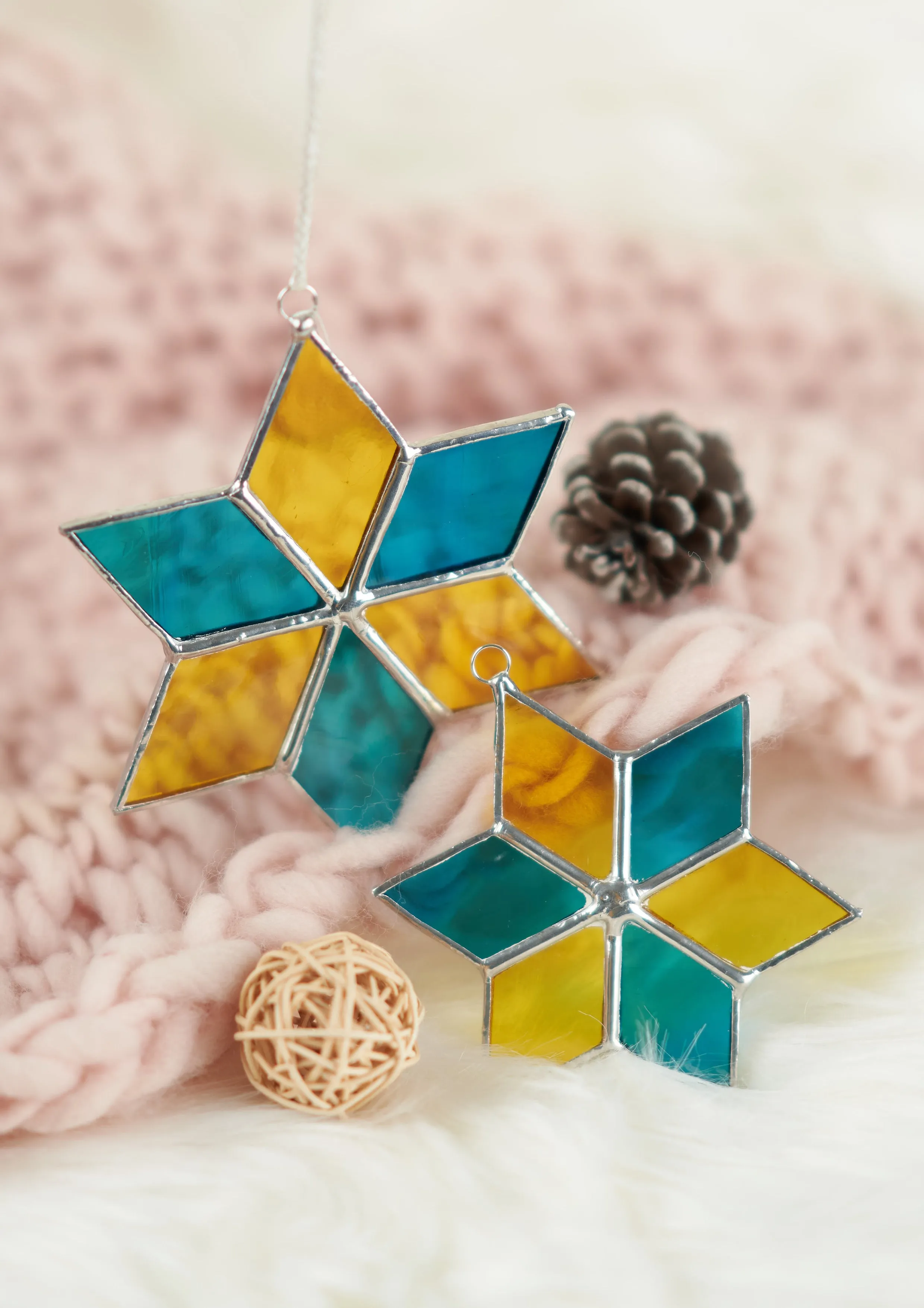 Stella - Christmas stars - Blue | Yellow