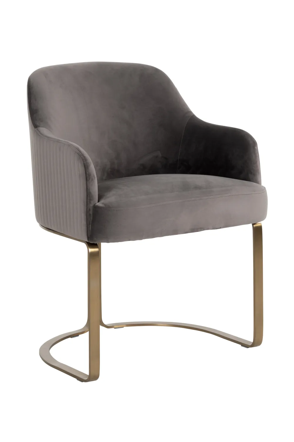 Stone Velvet Modern Armchair | OROA Hadley