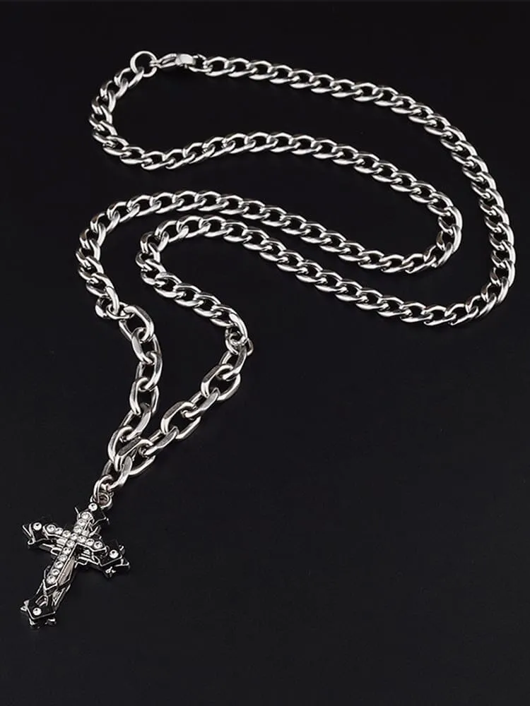 Stylish Crucifix Pendant with Chain