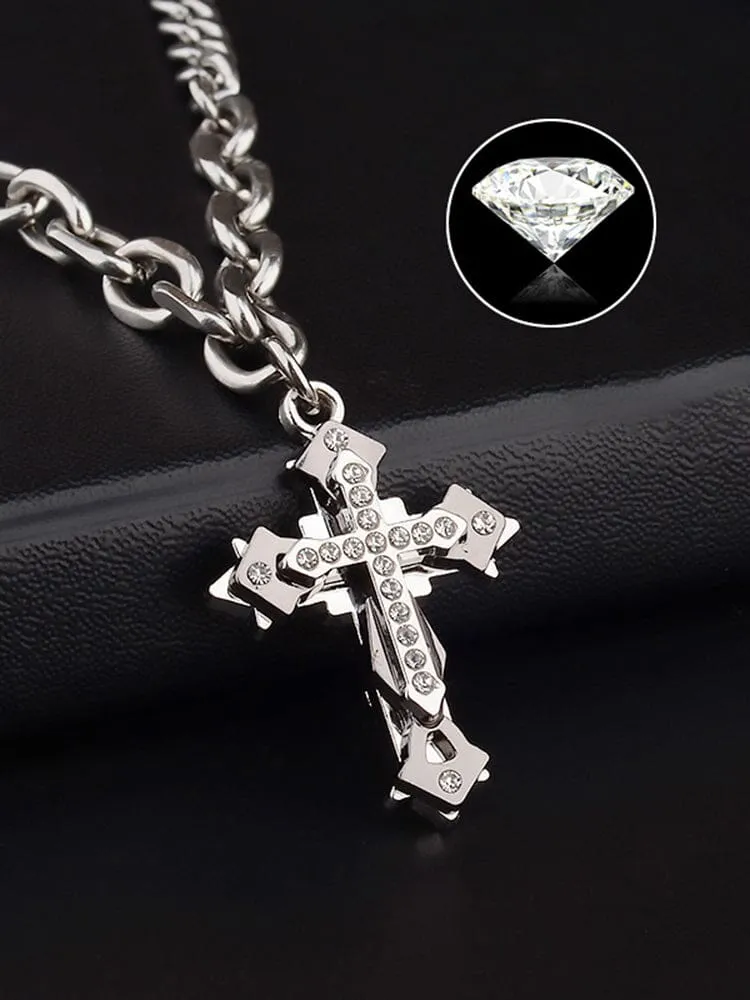 Stylish Crucifix Pendant with Chain