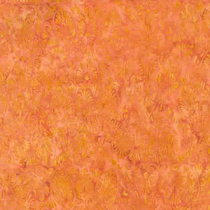 Sunset Plumes Batiks - Tiles Cinnamon Yardage