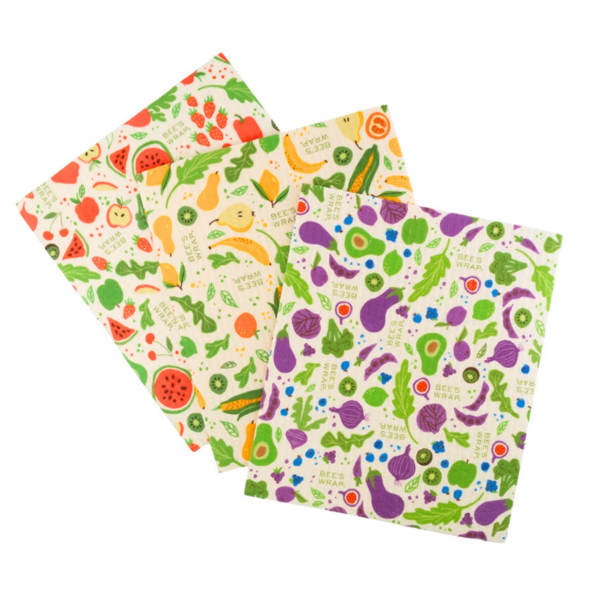 Swedish Dishcloth 3 Pack - Garden Party Print