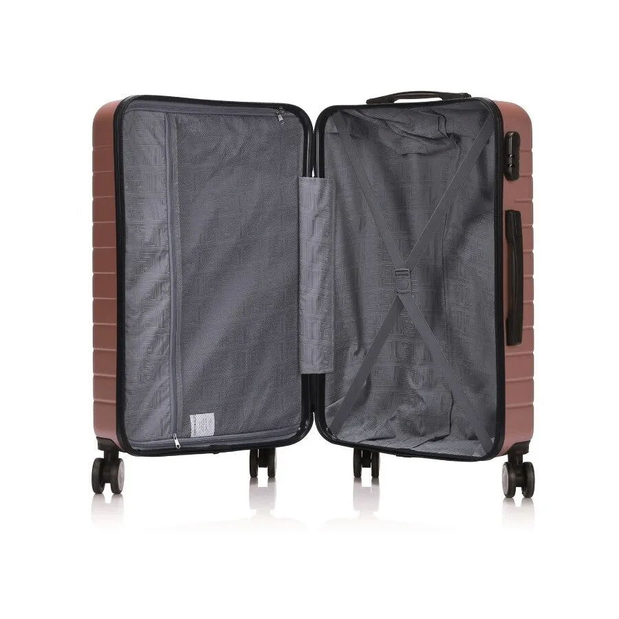 Swiss 2 Piece Hard Case Luggage Set - Rose Gold