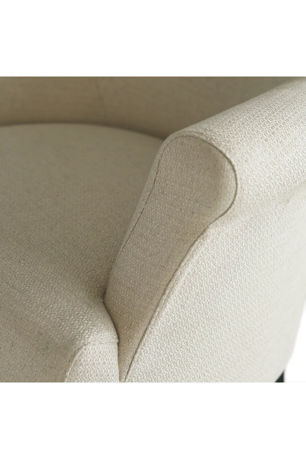 Taupe Linen Lounge Chair | Andrew Martin Victoria