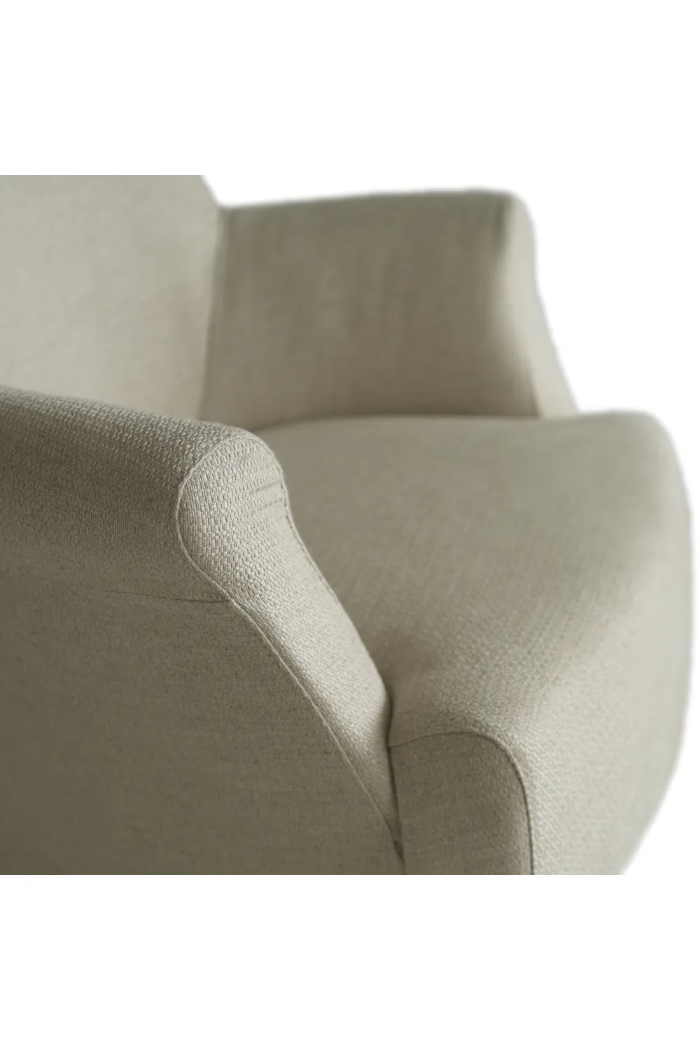 Taupe Linen Lounge Chair | Andrew Martin Victoria