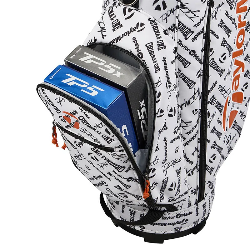 TAYLORMADE 8.5" Icon Graphic Cart Bag (White)