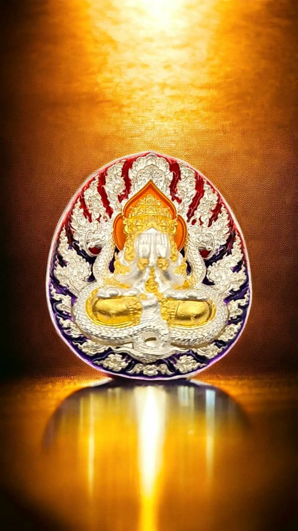 Thai Amulet Phra Pidta Pangpakarn back Phra Rahu Phor Hai Ruay edition Lp Im BE 2566 Bring Wealth Lucky Fortune Blessed Talisman