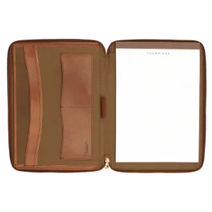 The Bridge - Story Uomo Conference Pad/Document Organiser in Brown