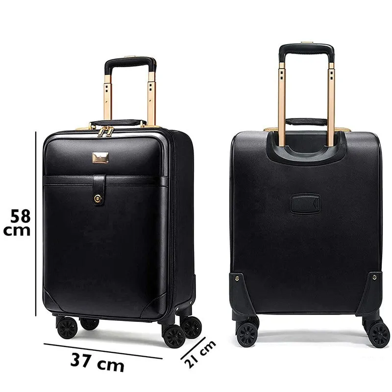 THE CLOWNFISH Combo of 2 Stark Series Luggage Polycarbonate Hard Case Suitcases Eight Wheel Trolley Bags with Double TSA Locks- Forest Green (Medium 67 cm-26 inch, Small 57 cm-22 inch)