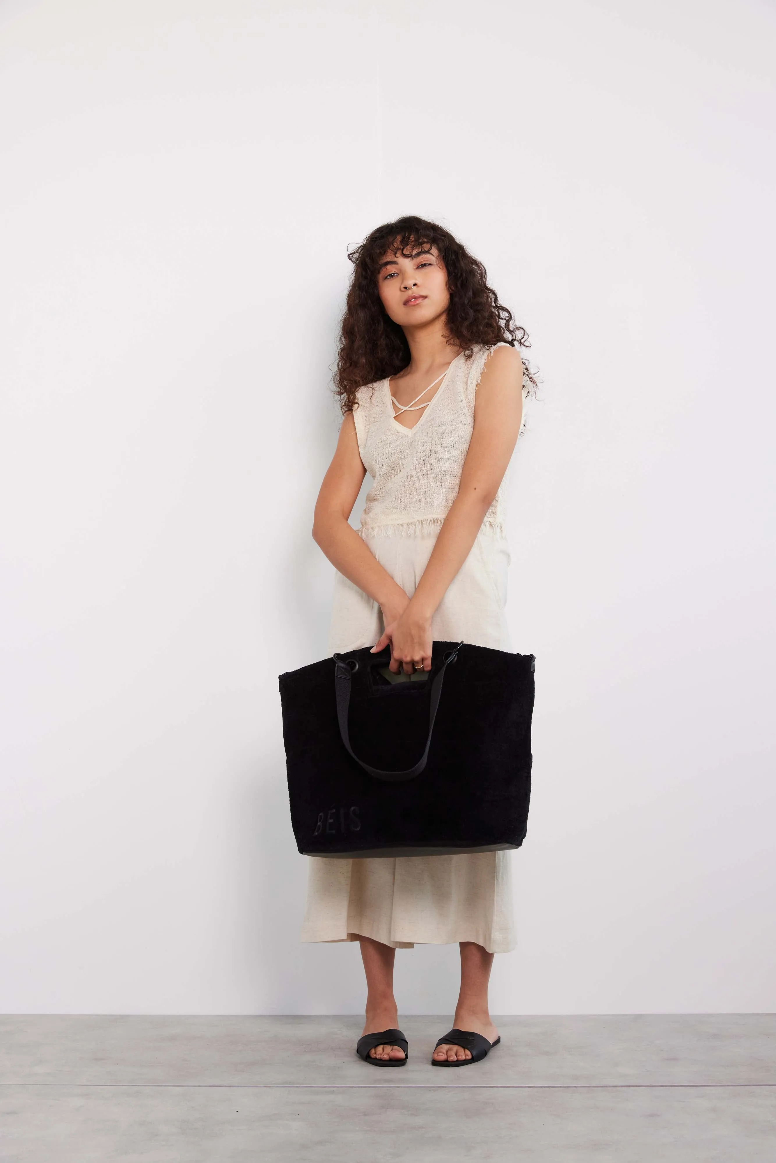 The Terry Tote in Black